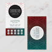 symmetrie punch card klantenkaartje (Voorkant / Achterkant)