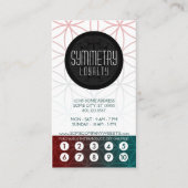 symmetrie punch card klantenkaartje (Voorkant)