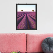 symmetrie van het lavendelveldpad canvas afdruk (Insitu (Woonkamer))