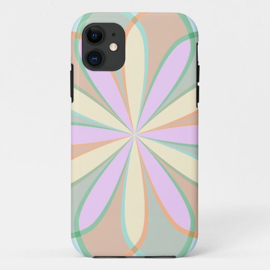 symmetrie van met bloem gekleurd glas Case-Mate iPhone case (Achterkant)