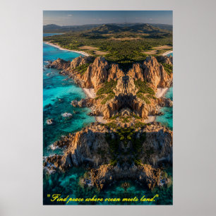 Symmetrie van Zee en Land Poster
