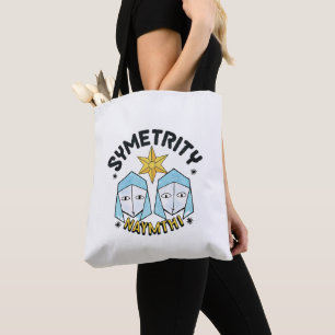 Symmetrie Waymthi Abstracte symmetrische figuren Tote Bag