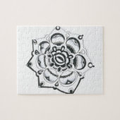 Symmetrie zwart-wit legpuzzel (Horizontaal)