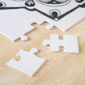 Symmetrie zwart-wit legpuzzel (Zijkant)