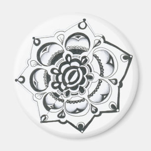 Symmetrie zwart-wit magneet