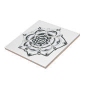 Symmetrie zwart-wit tegeltje (Zijkant)