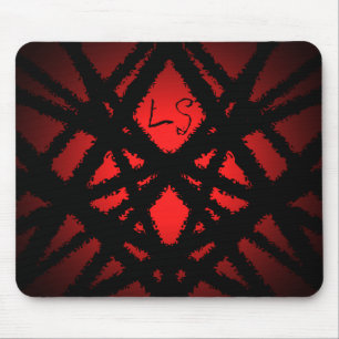 Symmetrisch abstract monogram muismat