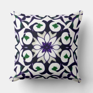  symmetrisch bloemmotief kussen