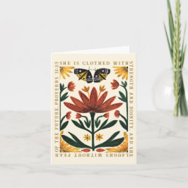Symmetrisch Bloemtuin Schrift Wenskaart Kaart