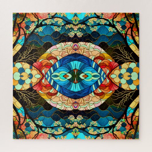 SYMMETRISCH BOS JAPANSE KUNSTSTIJL LEGPUZZEL (Verticaal)