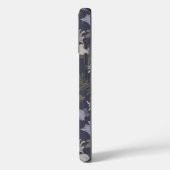 Symmetrisch donkerpaars bloempatroon Case-Mate iPhone case (Achterkant / Links)