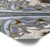 Symmetrisch Fractal Tree Patroon Poster (Hoek)