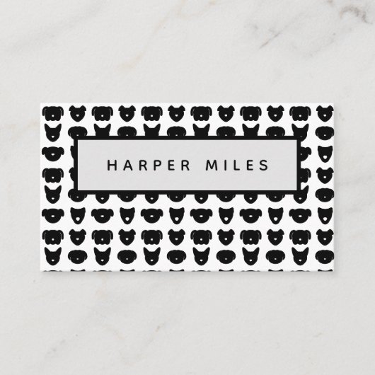 Symmetrisch logo visitekaartje (Voorkant)