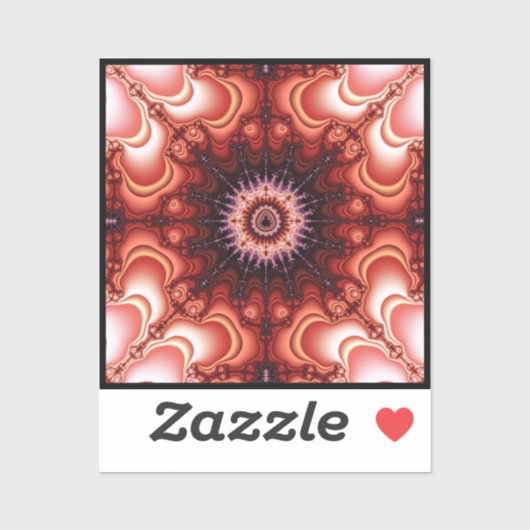 Symmetrisch Mandelbrot Zoom Sticker (Vel)