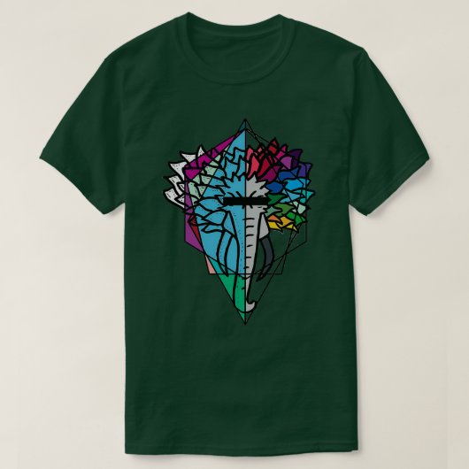 Symmetrisch olifant t-shirt (Design voorkant)