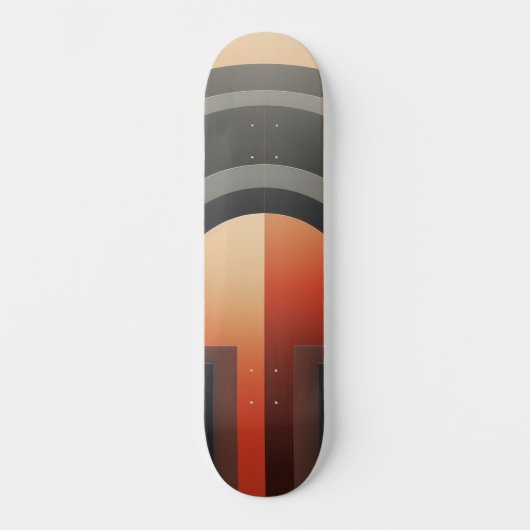 Symmetrisch ontwerp met bogen persoonlijk skateboard (Voorkant)