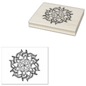Symmetrisch ontwerp rubberstempel (Gestempeld)