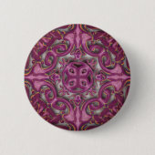 Symmetrisch patroon (als azulejos) ronde button 5,7 cm (Voorkant)