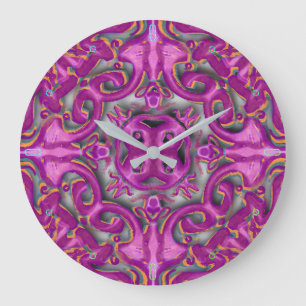 Symmetrisch patroon (azulejos-achtig) grote klok