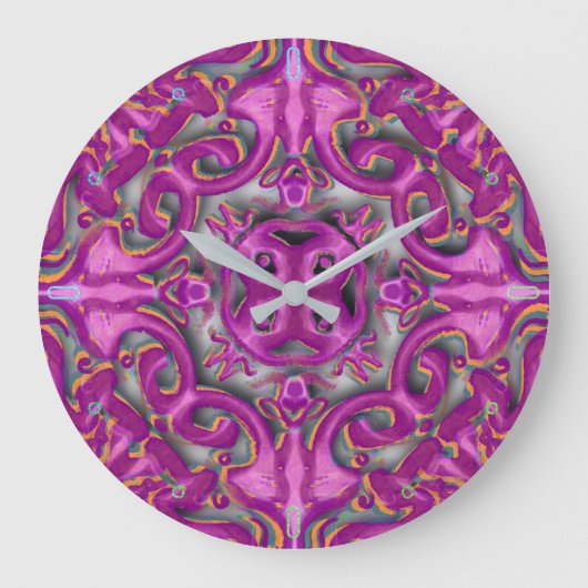 Symmetrisch patroon (azulejos-achtig) grote klok (Voorkant)