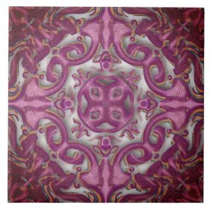 Symmetrisch patroon (azulejos-achtig) tegeltje