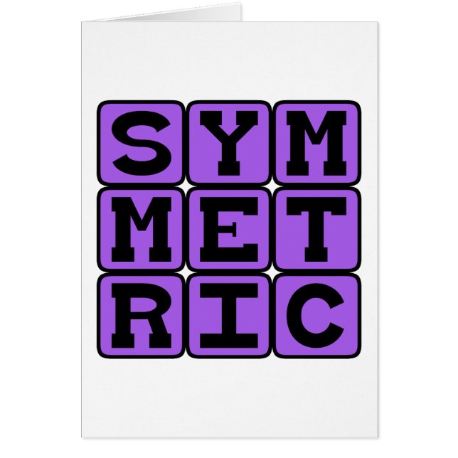 Symmetrisch, Spiegelsymmetrisch (Voorkant)