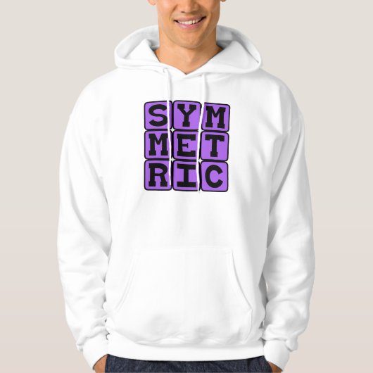 Symmetrisch, Spiegelsymmetrisch Hoodie (Voorkant)
