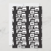 Symmetrisch wit geometrisch ontwerp met helder, he kaart (Voorkant)