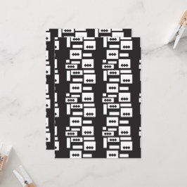 Symmetrisch wit geometrisch ontwerp met helder, he kaart