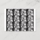 Symmetrisch wit geometrisch ontwerp met helder, he plaatskaartje (Achterkant)