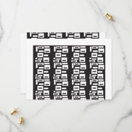 Symmetrisch wit geometrisch ontwerp met helder, he save the date