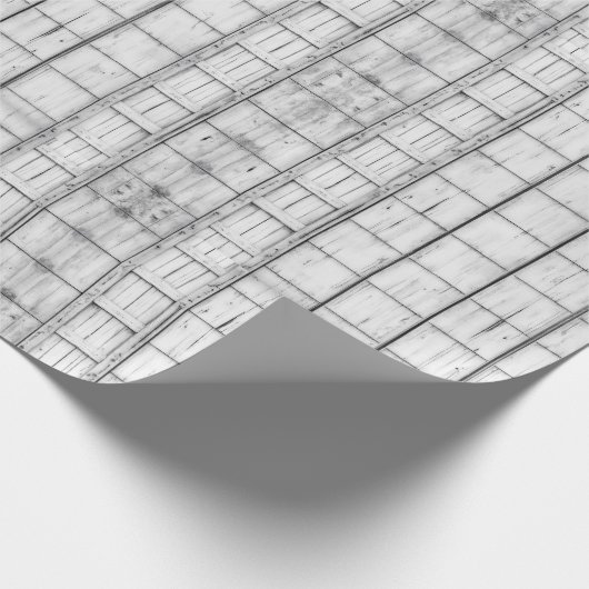 symmetrisch witgekalkt houtpatroon cadeaupapier (Hoek)