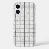 symmetrisch witgekalkt houtpatroon Case-Mate iPhone case (Achterkant)