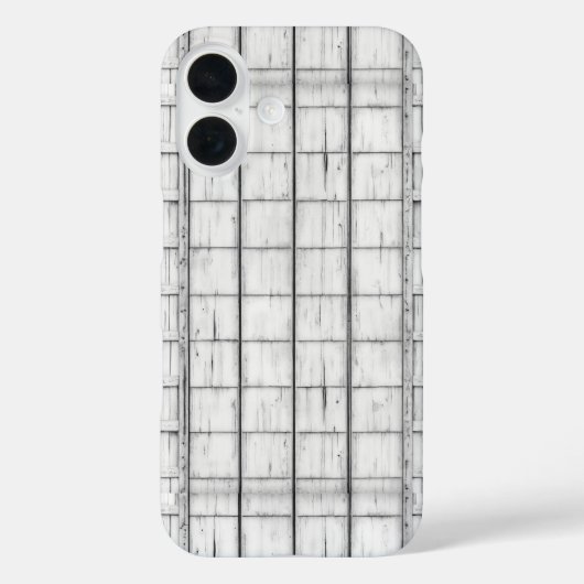 symmetrisch witgekalkt houtpatroon Case-Mate iPhone case (Achterkant)