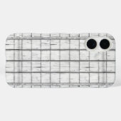 symmetrisch witgekalkt houtpatroon Case-Mate iPhone case (Achterkant (horizontaal))