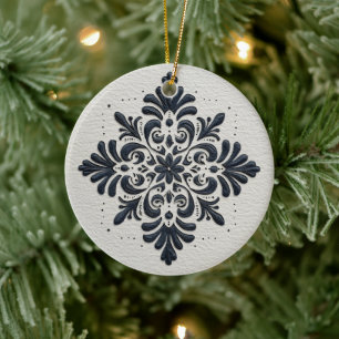 Symmetrisch zwart filigraan ornament