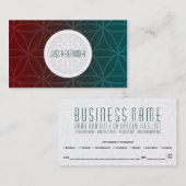 symmetrische aanwijzingsherinnering afsprakenkaartje (Voorkant / Achterkant)