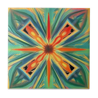 Symmetrische bloei tegeltje