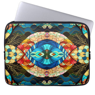 SYMMETRISCHE BOS JAPANSE KUNSTSTIJL LAPTOP SLEEVE