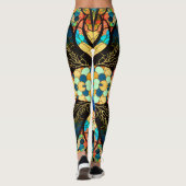 SYMMETRISCHE BOS JAPANSE KUNSTSTIJL LEGGINGS (Achterkant)