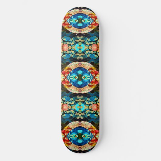 SYMMETRISCHE BOS JAPANSE KUNSTSTIJL PERSOONLIJK SKATEBOARD (Voorkant)