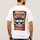 Symmetrische Chevron Elegance: Trendy geometrisch  T-shirt (Achterkant)