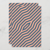 Symmetrische diagonale strepen achtergrond 10 bedankkaart (Voorkant / Achterkant)