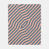 Symmetrische diagonale strepen achtergrond 10 fleece deken (Voorkant)