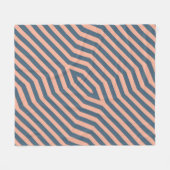 Symmetrische diagonale strepen achtergrond 10 fleece deken (Voorkant (Horizontaal))