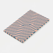 Symmetrische diagonale strepen achtergrond 10 post-it® notes (Schuin)