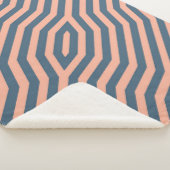 Symmetrische diagonale strepen achtergrond 10 sherpa deken (3/4)