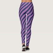 Symmetrische diagonale strepen achtergrond 11 leggings (Achterkant)