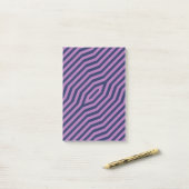 Symmetrische diagonale strepen achtergrond 11 post-it® notes (Op bureau)