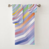 Symmetrische diagonale strepen achtergrond 1 bad handdoek (Insitu)